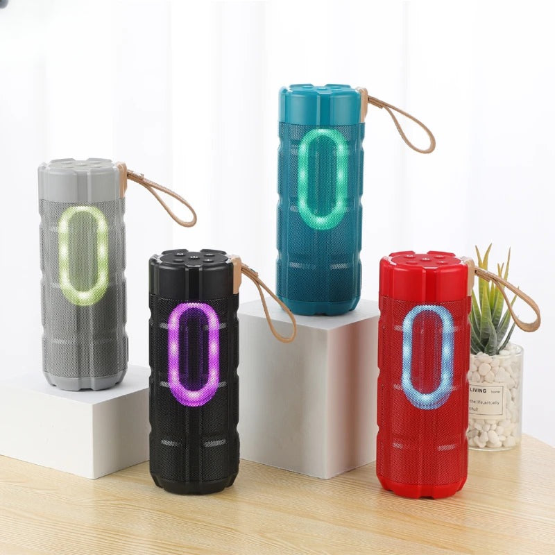 LED Bluetooth Speaker Sky Sparkle. Compact and lightweight design. 6 hours of non-stop music. Elegant design, variety of flashing LED lights in different colors follow the melody. Hi-Fi speaker, clear, bright sound.